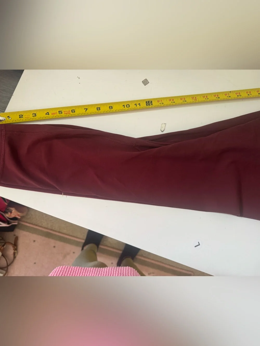 lululemon Align™ High-Rise Crop 23" Size 8 Burgundy - Picture 12 of 14